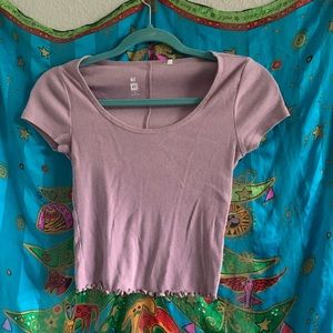 Me to We light purple crop top!